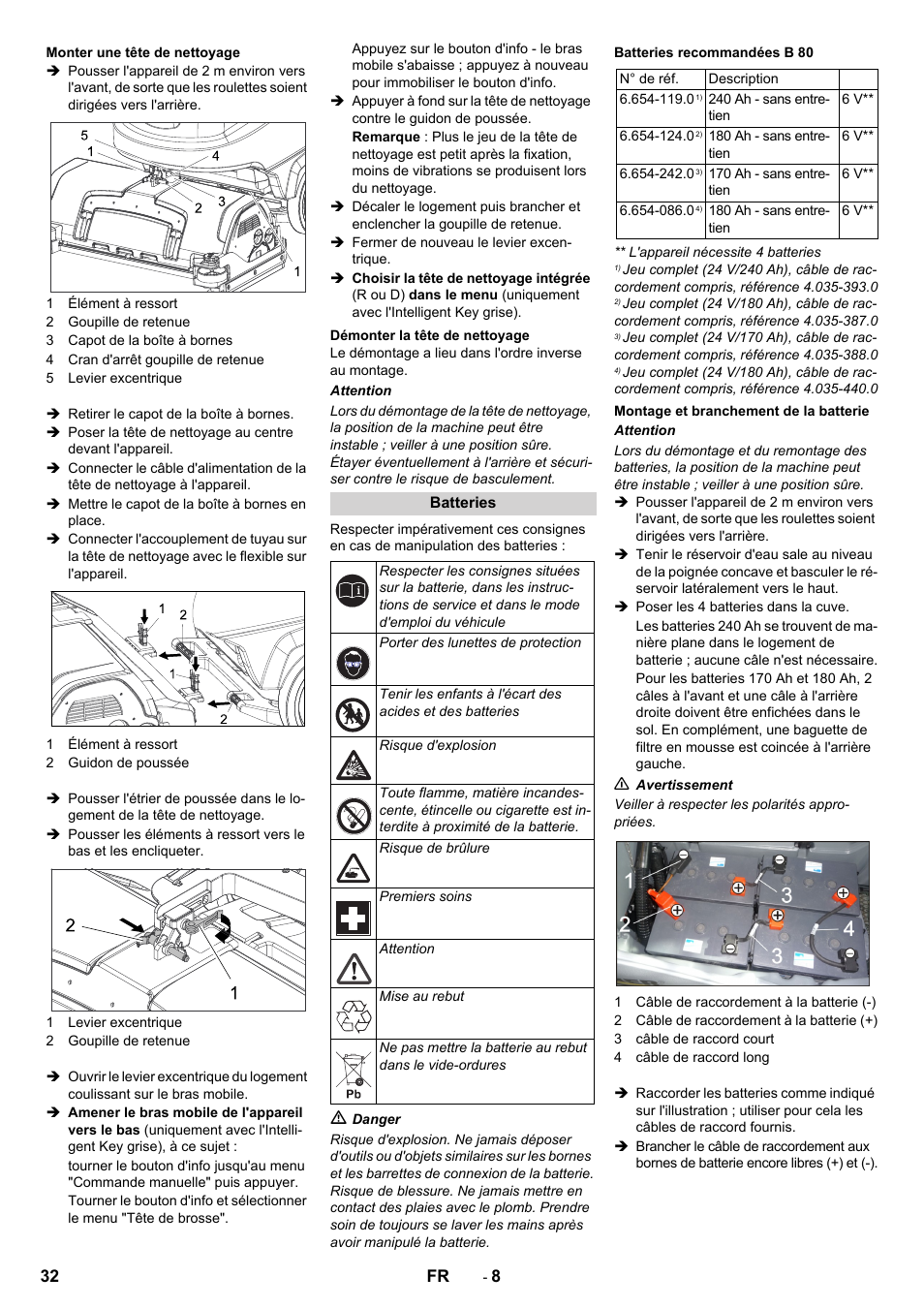 Karcher B 80 W User Manual | Page 32 / 310