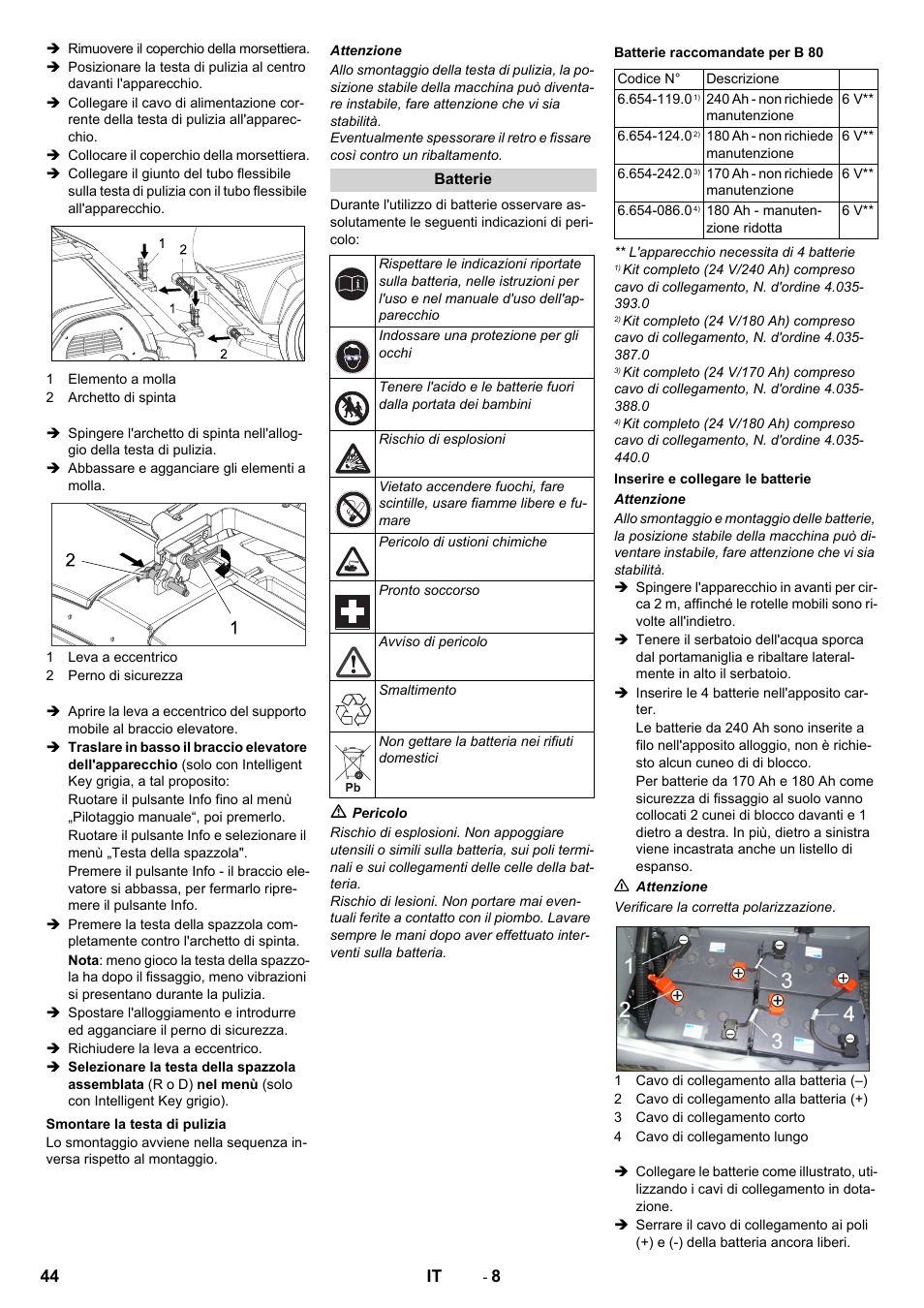 Karcher B 80 W User Manual | Page 44 / 310
