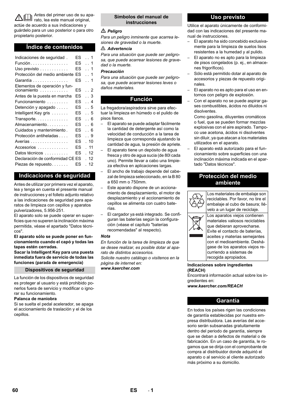 Karcher B 80 W User Manual | Page 60 / 310
