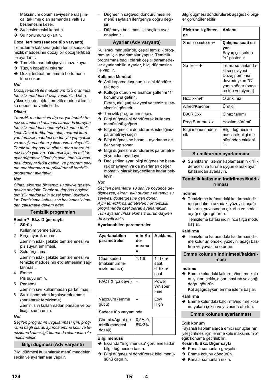 Karcher B 90 R Adv DOSE Bp Pack User Manual | Page 124 / 272