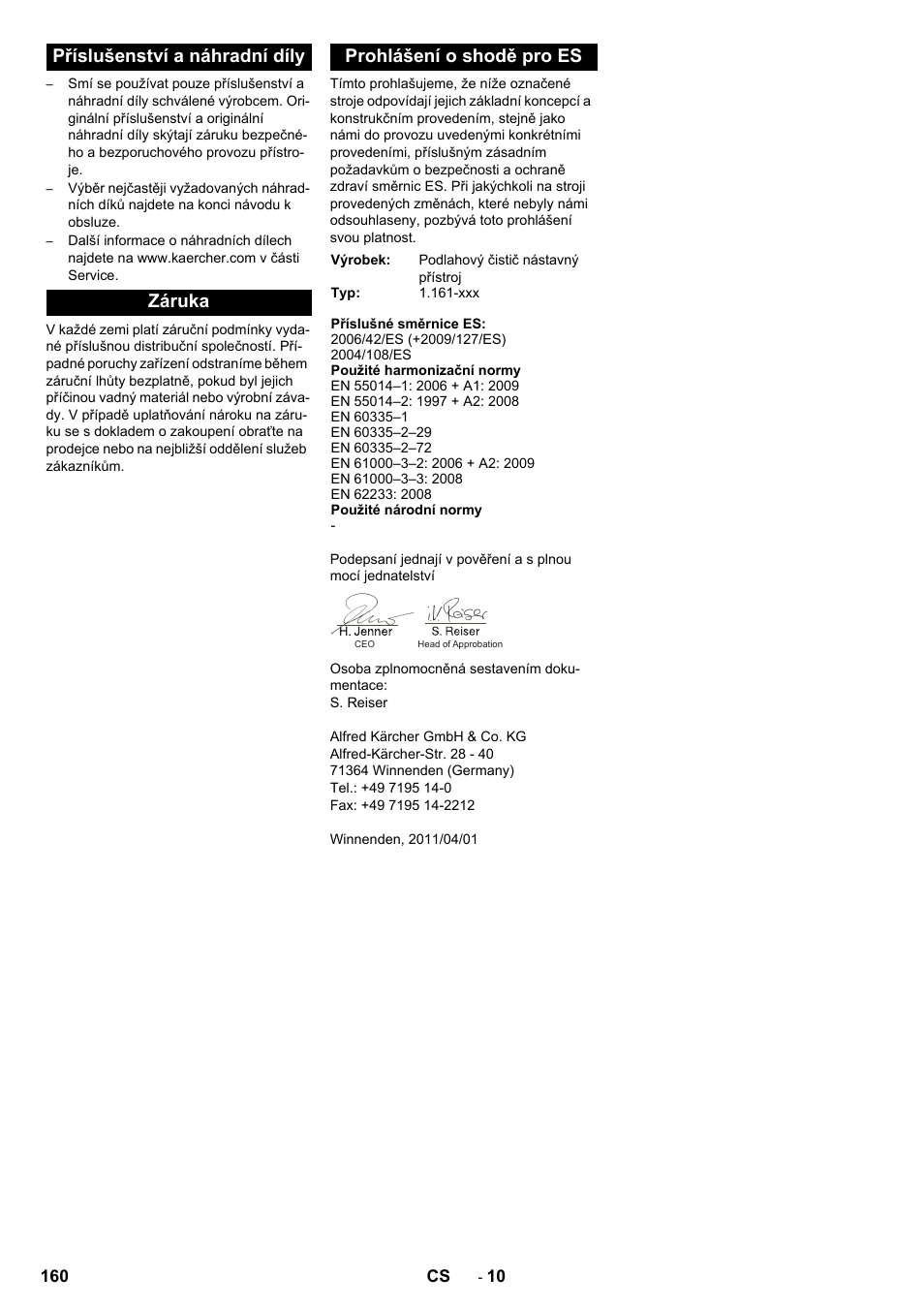 Karcher B 90 R Adv DOSE Bp Pack User Manual | Page 160 / 272