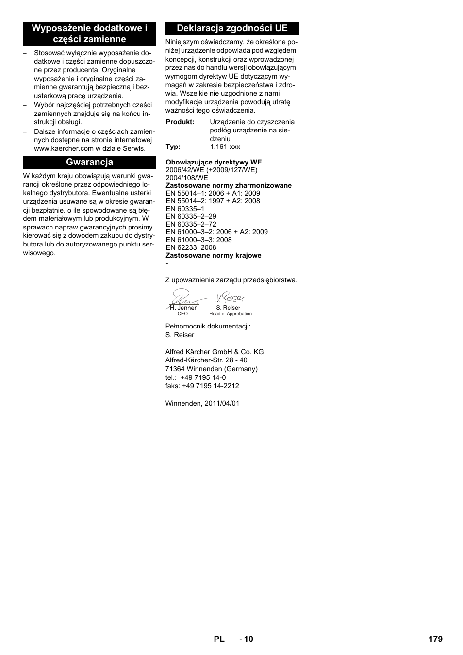 Karcher B 90 R Adv DOSE Bp Pack User Manual | Page 179 / 272