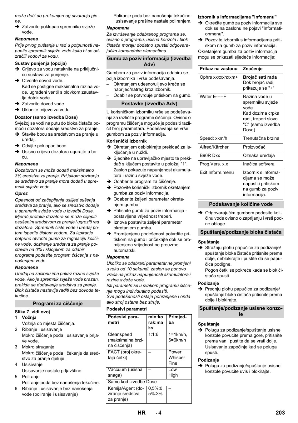 Karcher B 90 R Adv DOSE Bp Pack User Manual | Page 203 / 272
