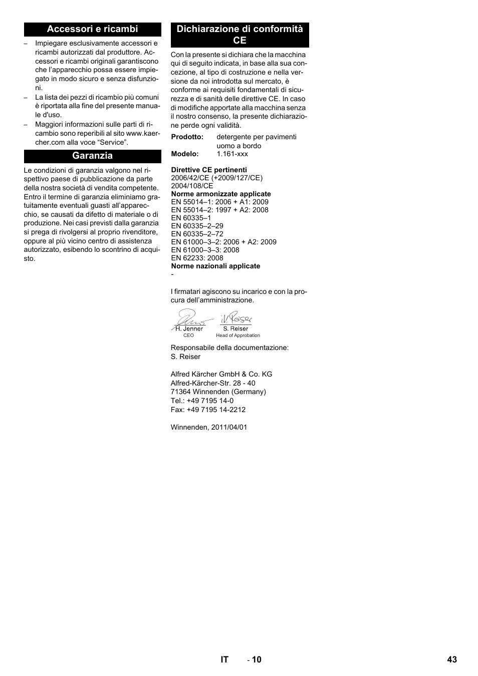 Karcher B 90 R Adv DOSE Bp Pack User Manual | Page 43 / 272