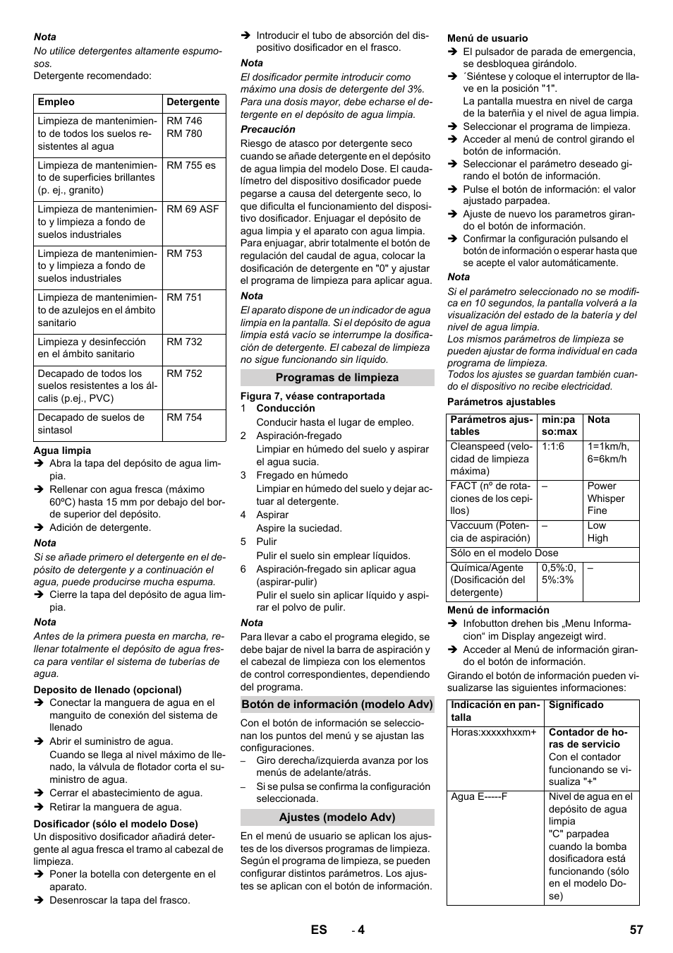Karcher B 90 R Adv DOSE Bp Pack User Manual | Page 57 / 272