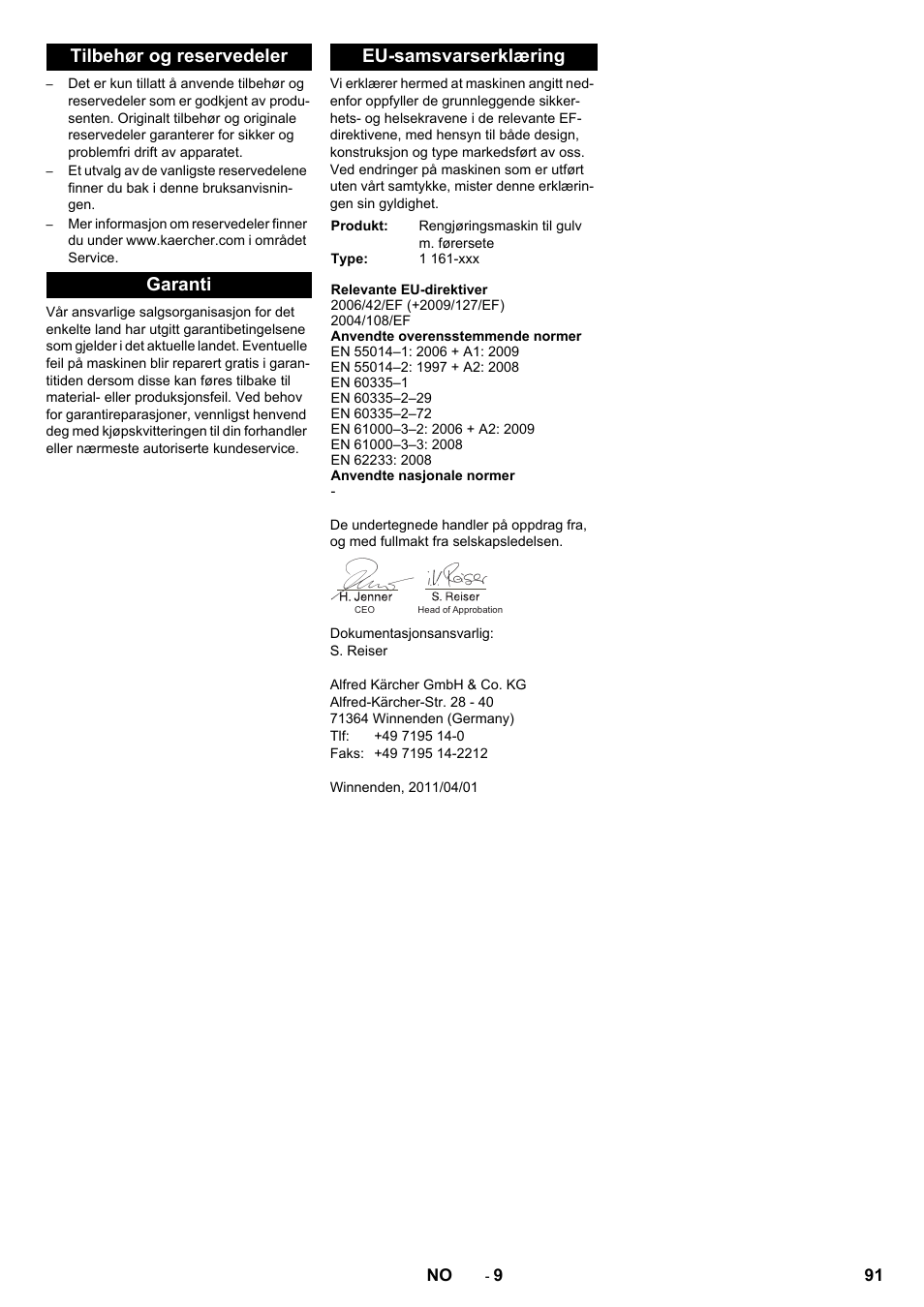 Karcher B 90 R Adv DOSE Bp Pack User Manual | Page 91 / 272