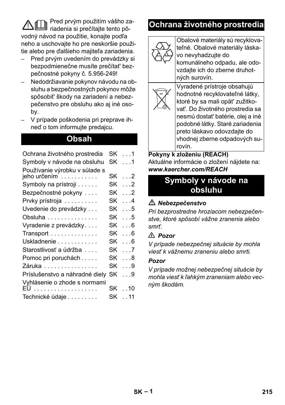 Karcher IV 100-55 H B1 User Manual | Page 215 / 308