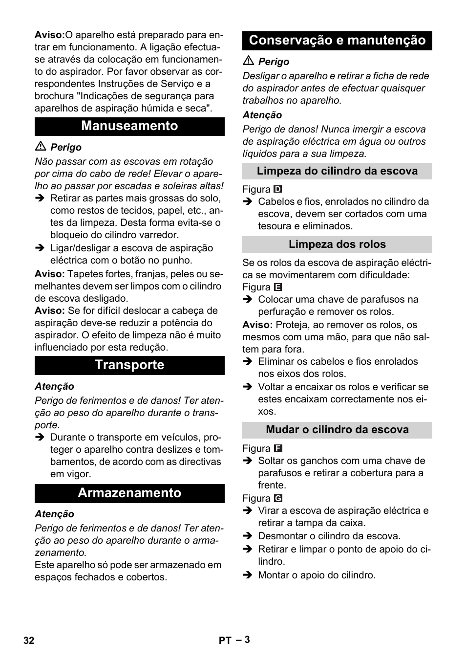 Karcher T 12-1 User Manual | Page 32 / 120