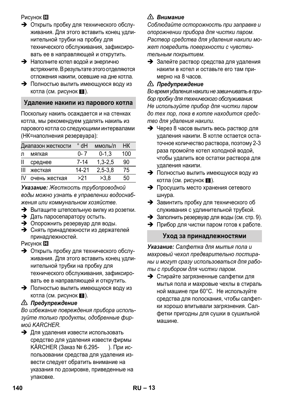 Karcher Stirerie SI 2-600 CB User Manual | Page 140 / 286