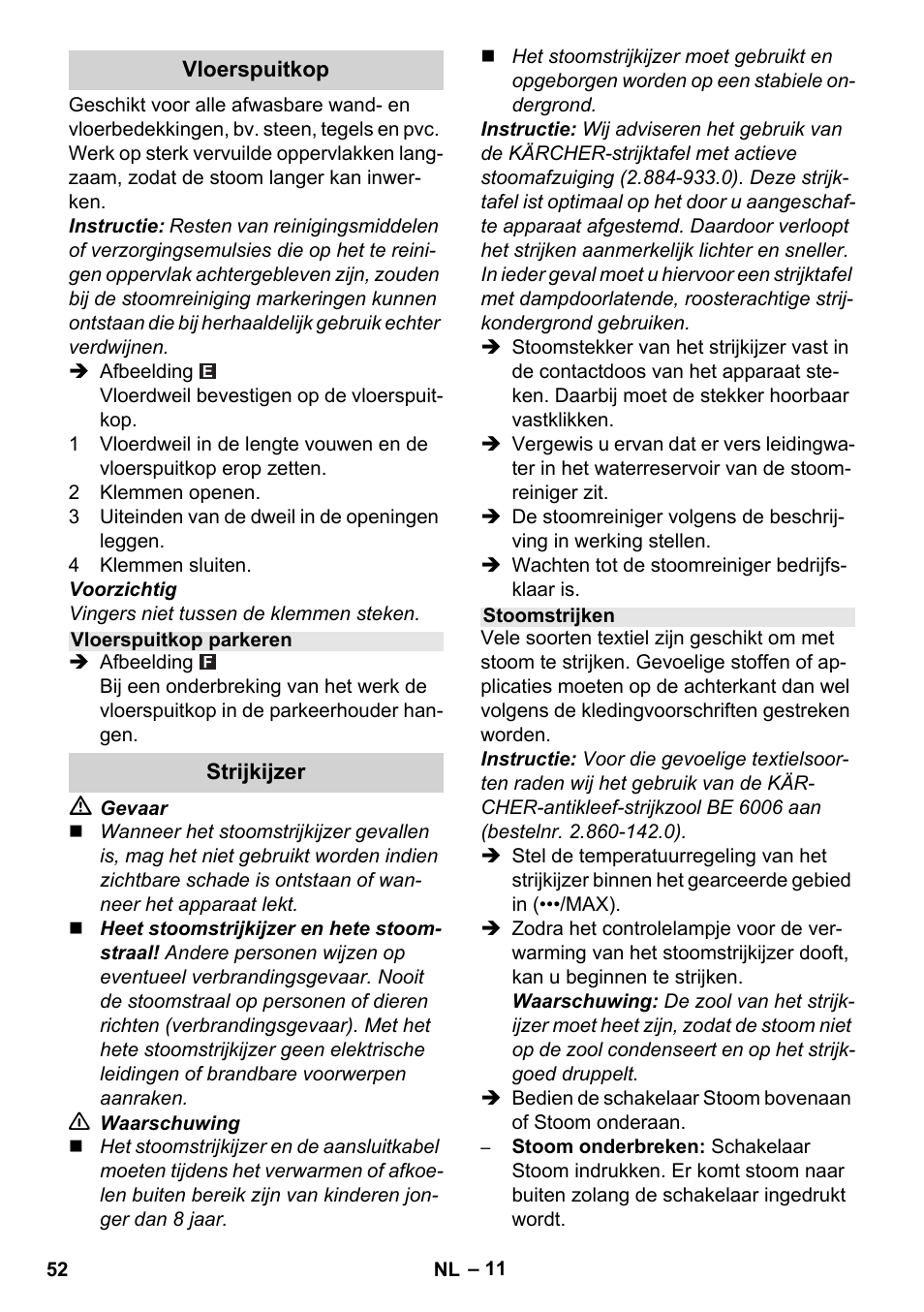 Karcher Stirerie SI 2-600 CB User Manual | Page 52 / 286