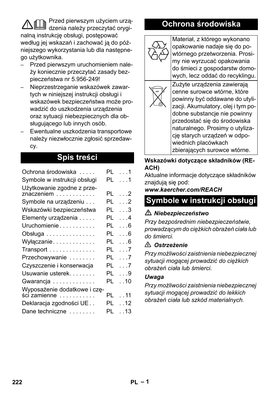 Karcher IV 100 - 40 M B1 User Manual | Page 222 / 352