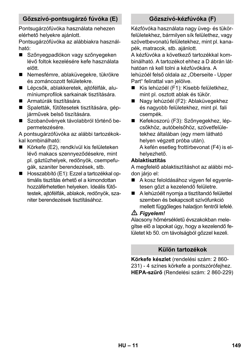 Karcher SV 1902 User Manual | Page 149 / 284