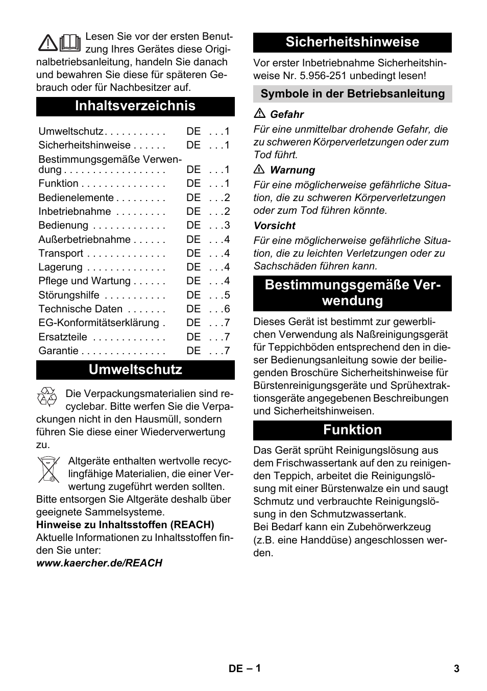 Karcher BRC 30-15 C User Manual | Page 3 / 200