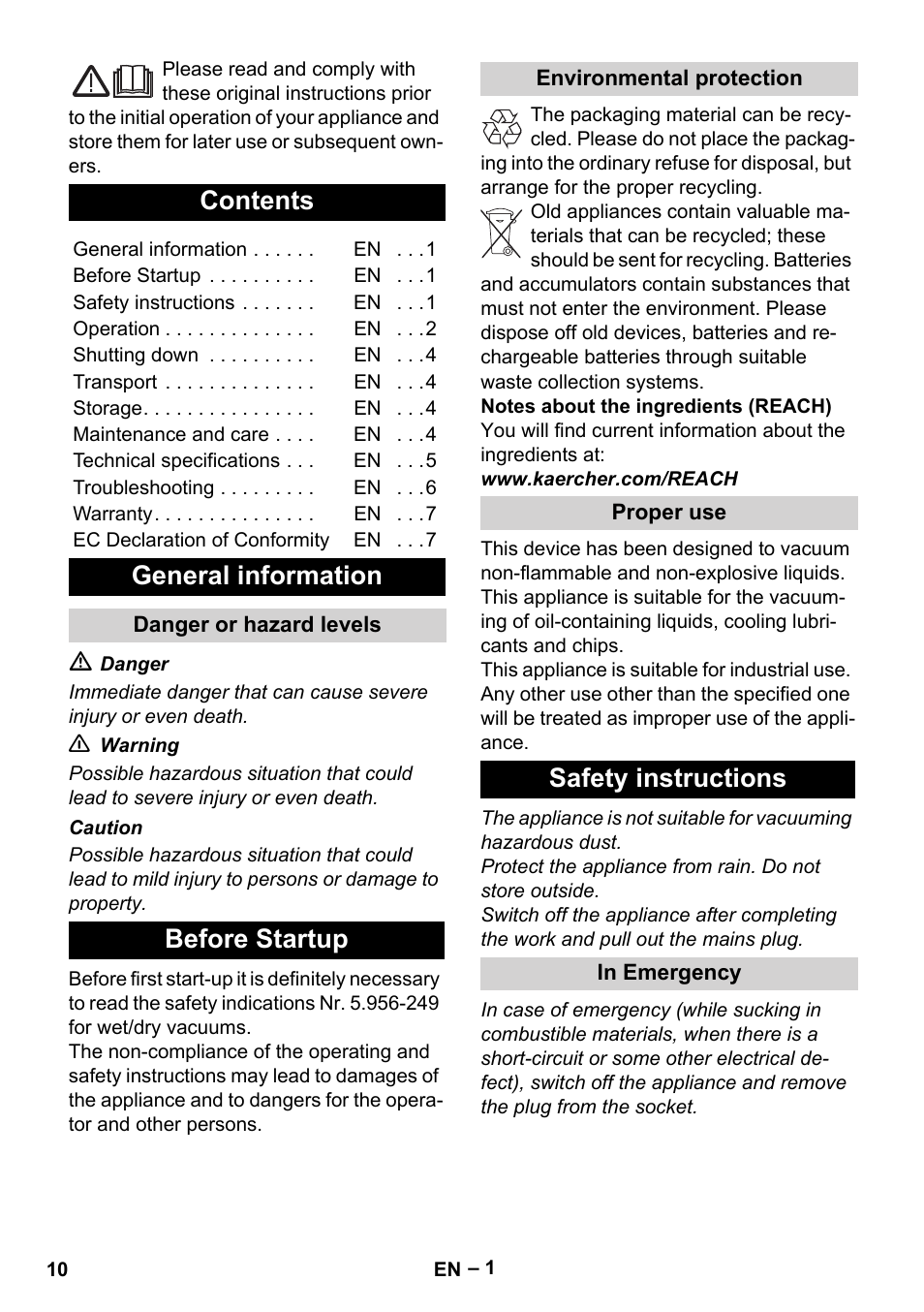 Karcher IVL 50-24-2 User Manual | Page 10 / 192