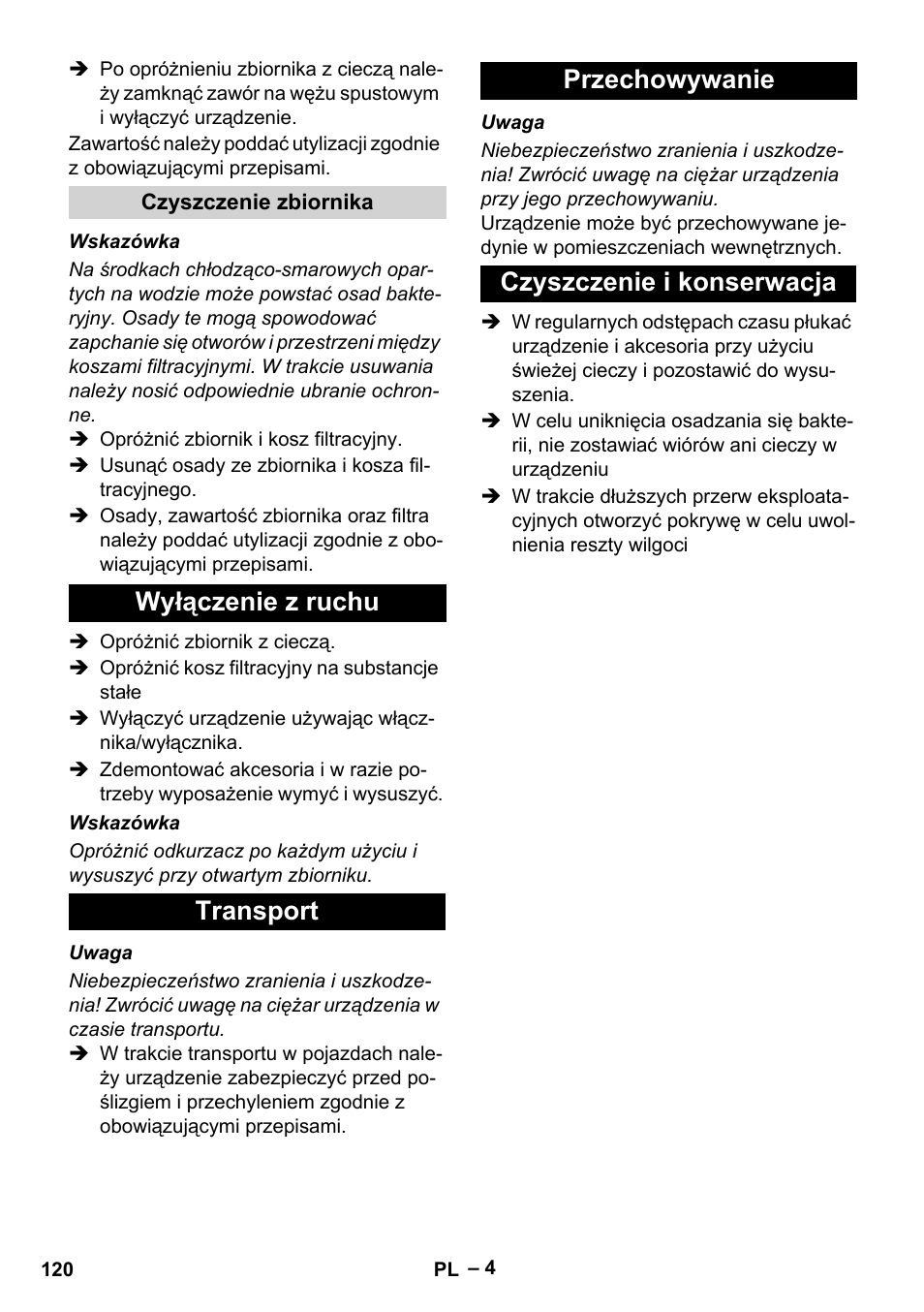 Karcher IVL 50-24-2 User Manual | Page 120 / 192