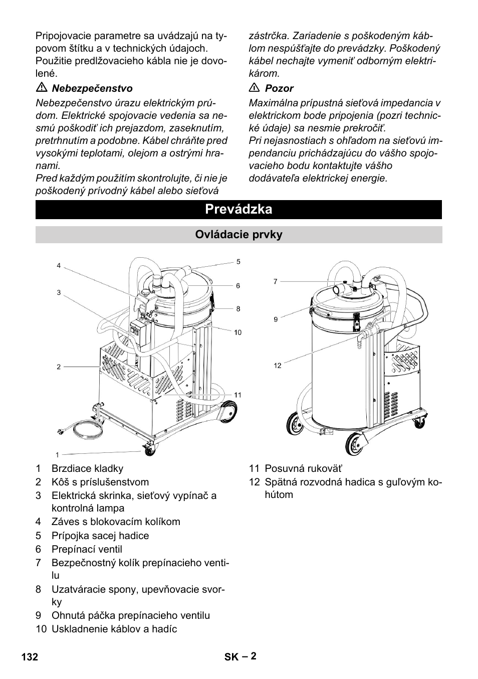 Prevádzka | Karcher IVL 50-24-2 User Manual | Page 132 / 192