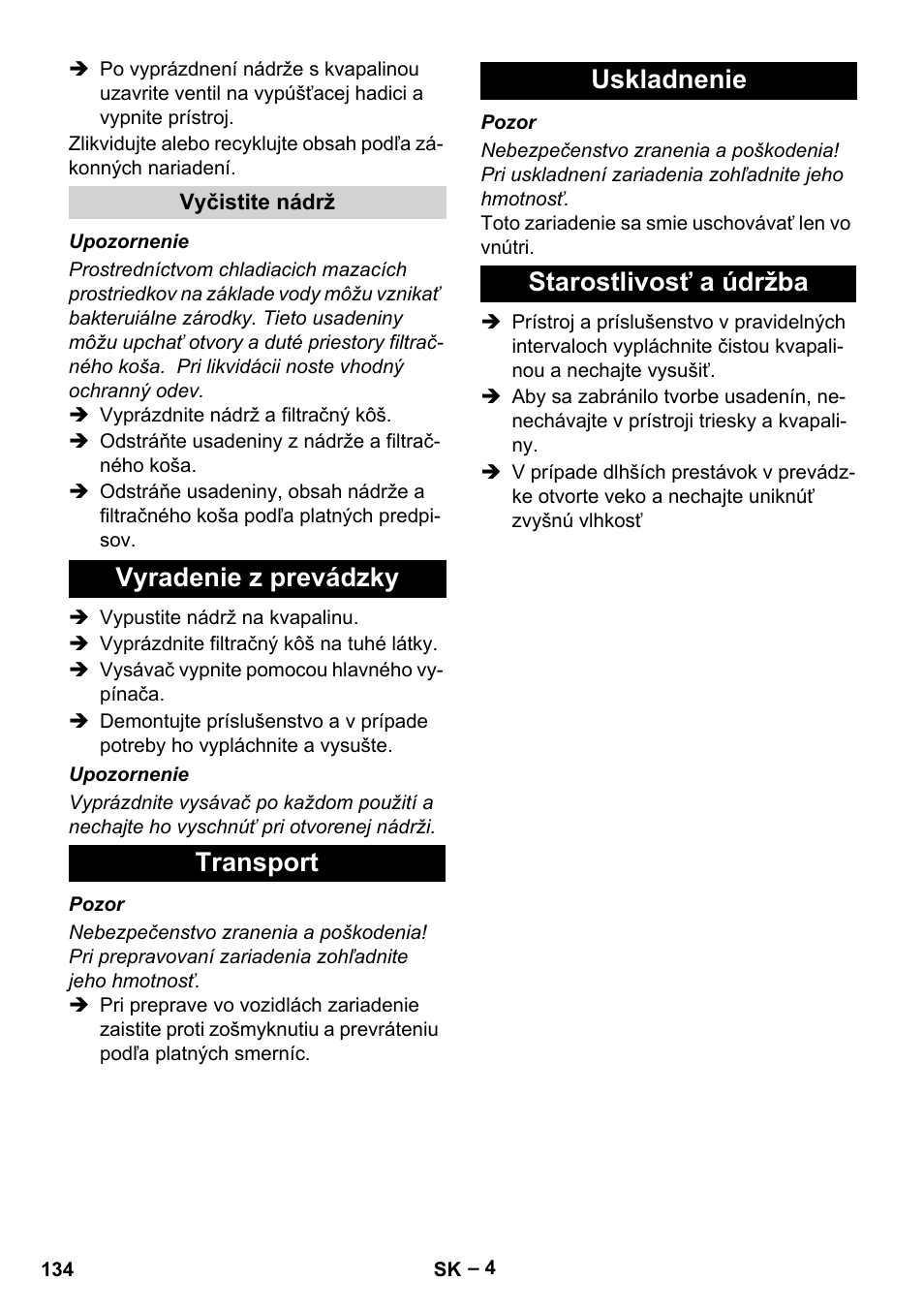 Karcher IVL 50-24-2 User Manual | Page 134 / 192