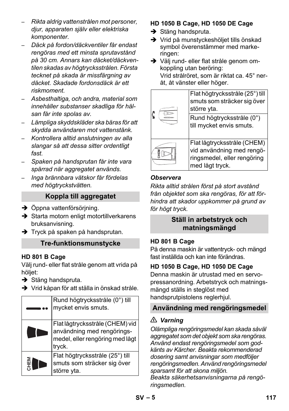 Karcher HD 1050 De Cage User Manual | Page 117 / 286