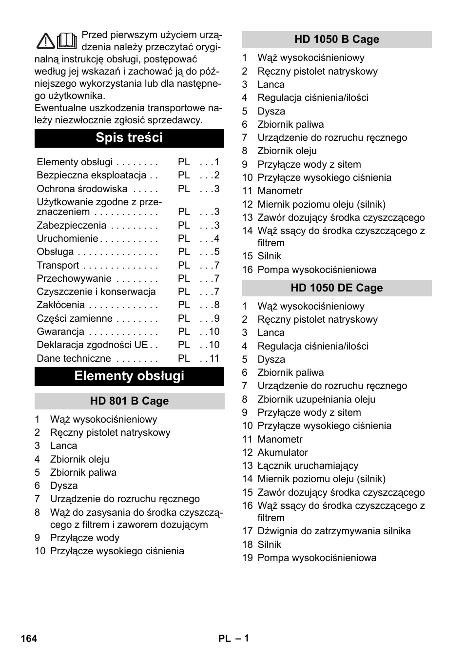 Karcher HD 1050 De Cage User Manual | Page 164 / 286