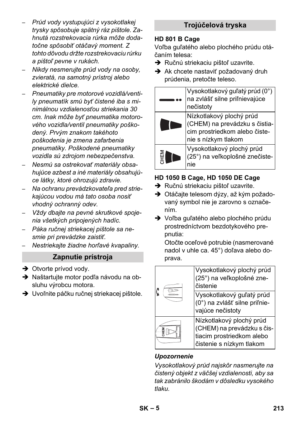 Karcher HD 1050 De Cage User Manual | Page 213 / 286