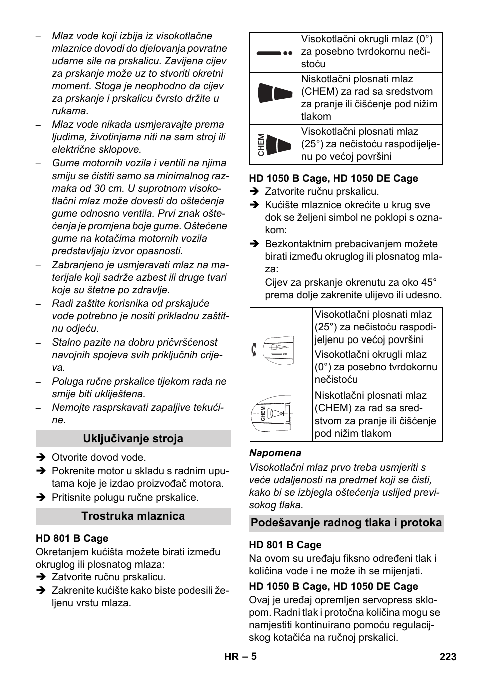 Karcher HD 1050 De Cage User Manual | Page 223 / 286