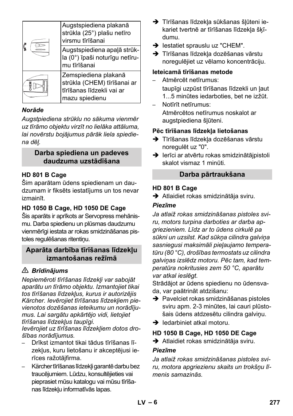 Karcher HD 1050 De Cage User Manual | Page 277 / 286