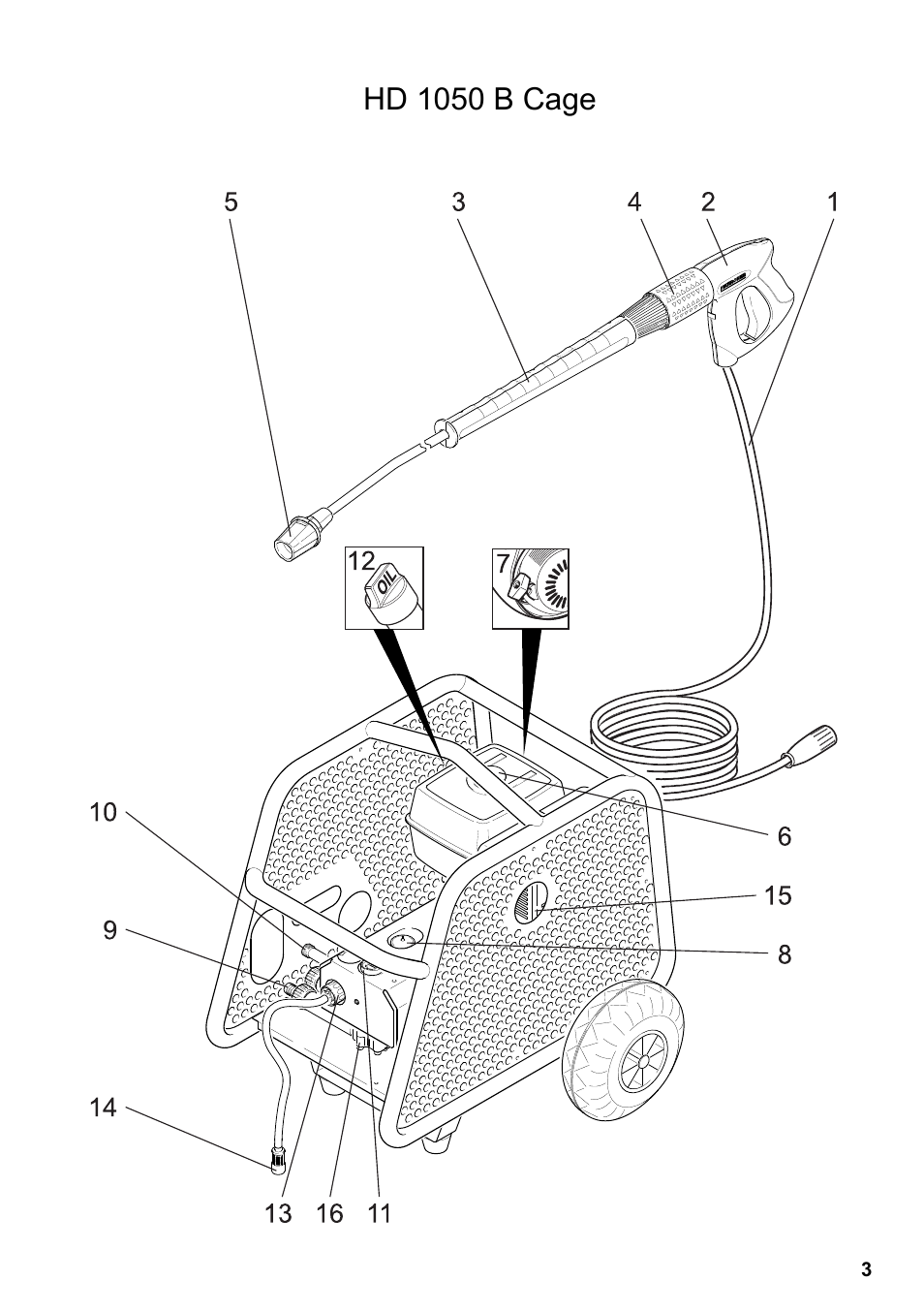Hd 1050 b cage | Karcher HD 1050 De Cage User Manual | Page 3 / 286