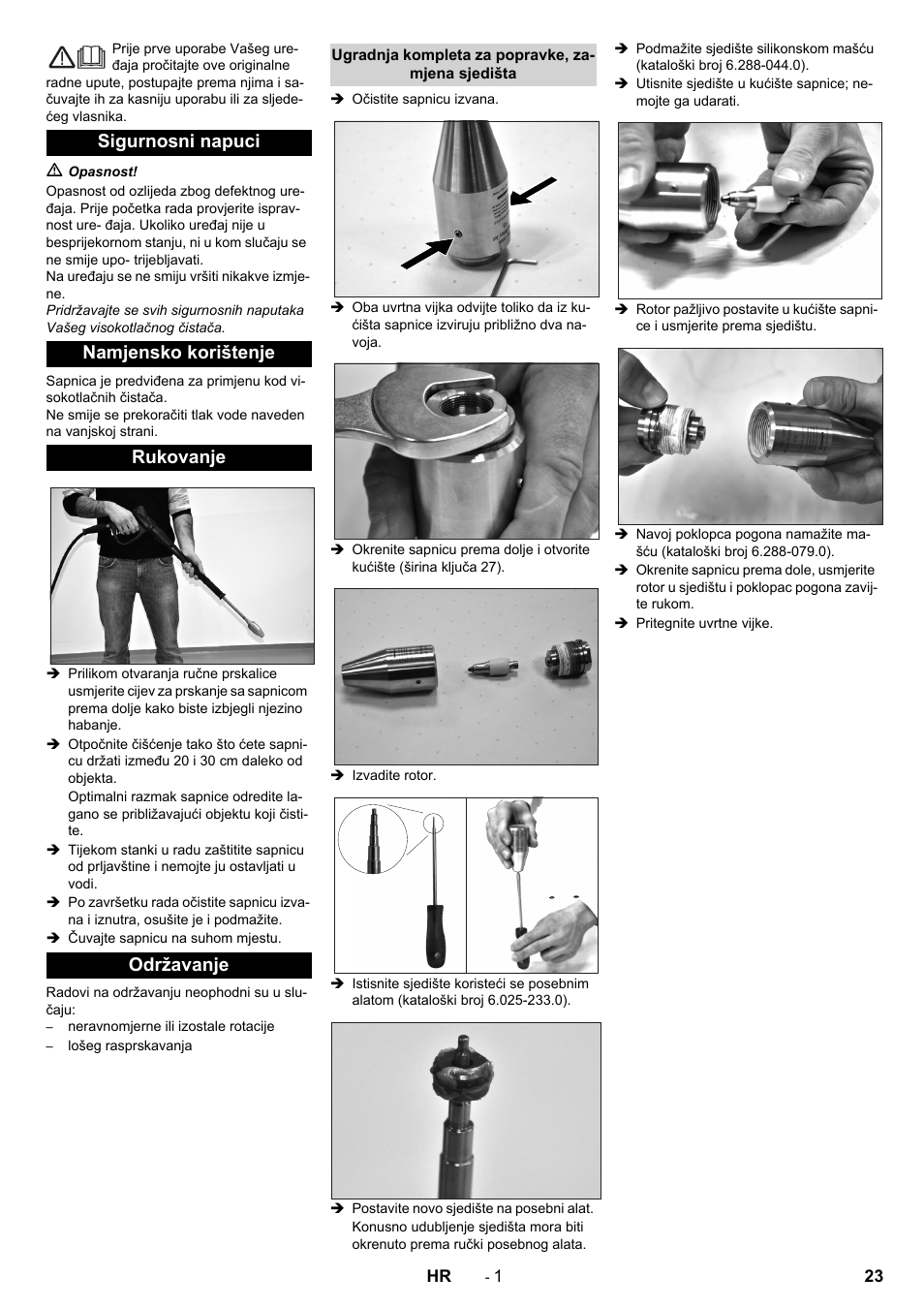 Hrvatski | Karcher HD 13-35 Pe User Manual | Page 23 / 32