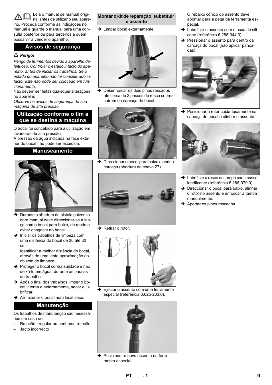 Português | Karcher HD 13-35 Pe User Manual | Page 9 / 32
