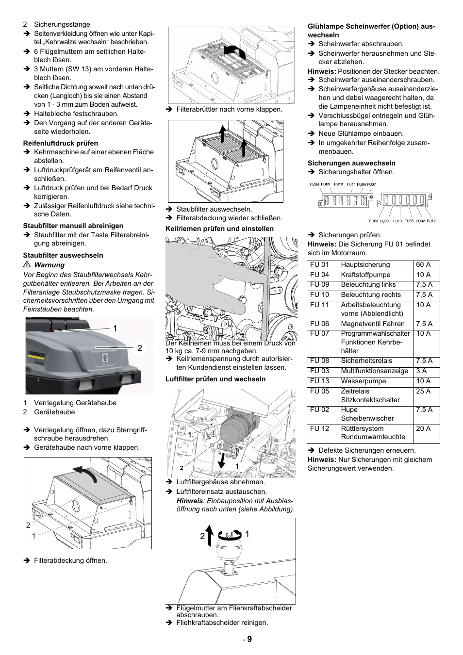 Karcher KM 130-300 D User Manual | Page 11 / 392