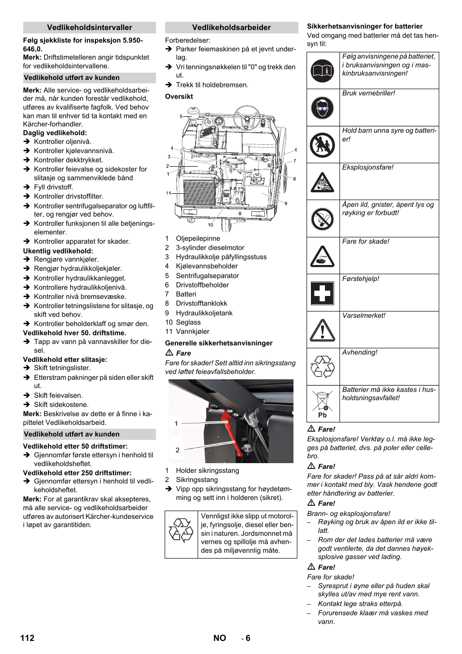 Karcher KM 130-300 D User Manual | Page 112 / 392
