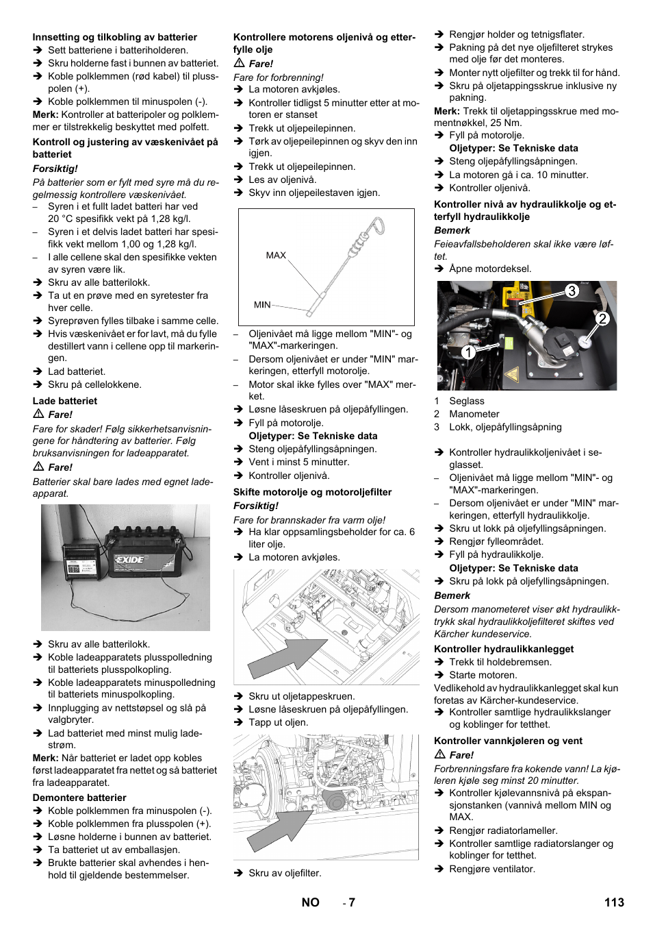 Karcher KM 130-300 D User Manual | Page 113 / 392