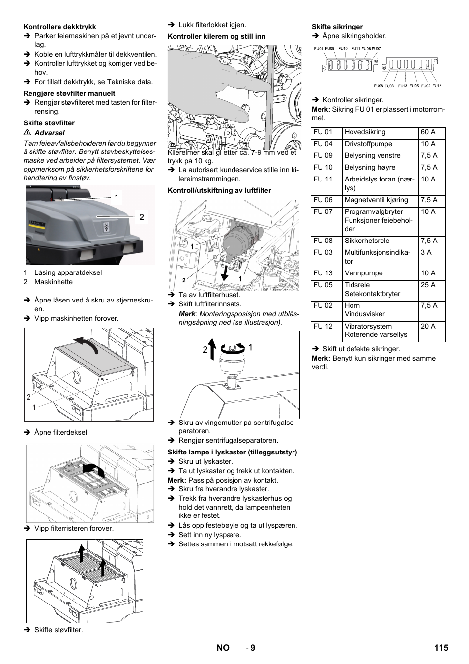 Karcher KM 130-300 D User Manual | Page 115 / 392