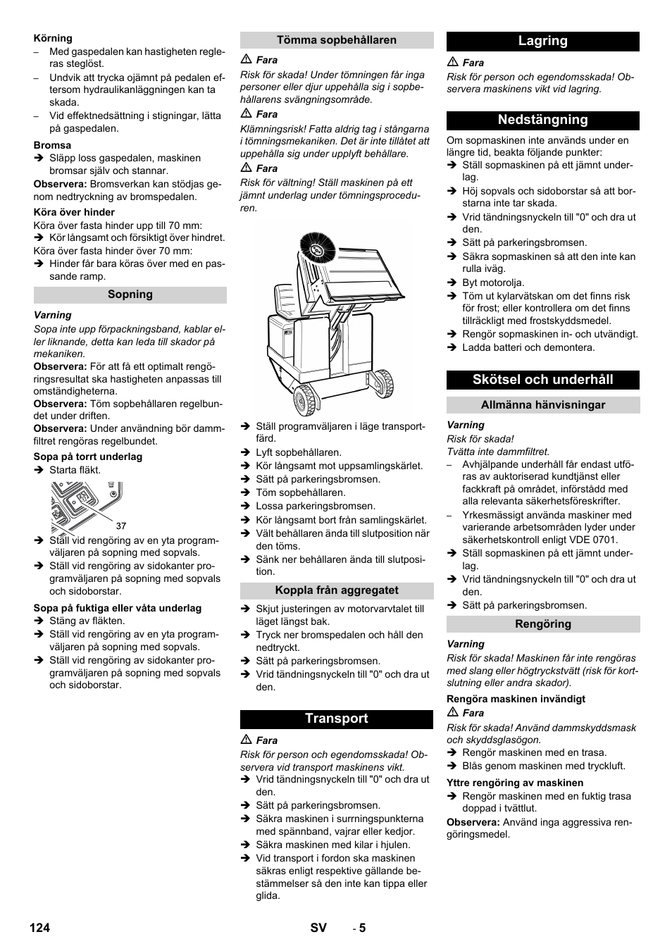 Karcher KM 130-300 D User Manual | Page 124 / 392