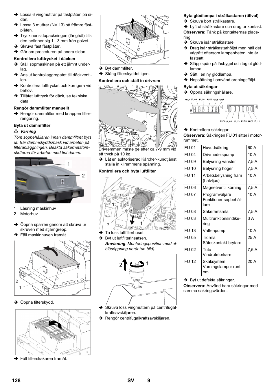 Karcher KM 130-300 D User Manual | Page 128 / 392