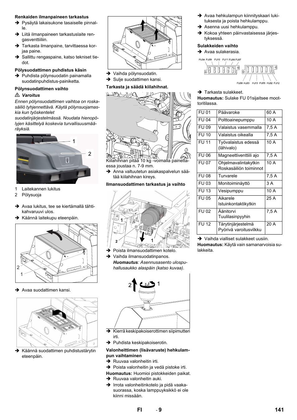 Karcher KM 130-300 D User Manual | Page 141 / 392
