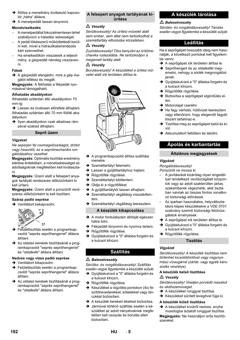Karcher KM 130-300 D User Manual | Page 192 / 392