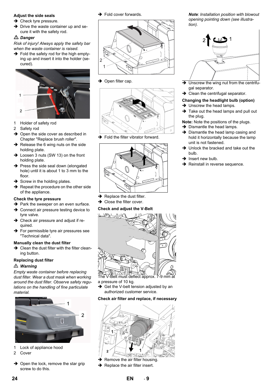 Karcher KM 130-300 D User Manual | Page 24 / 392