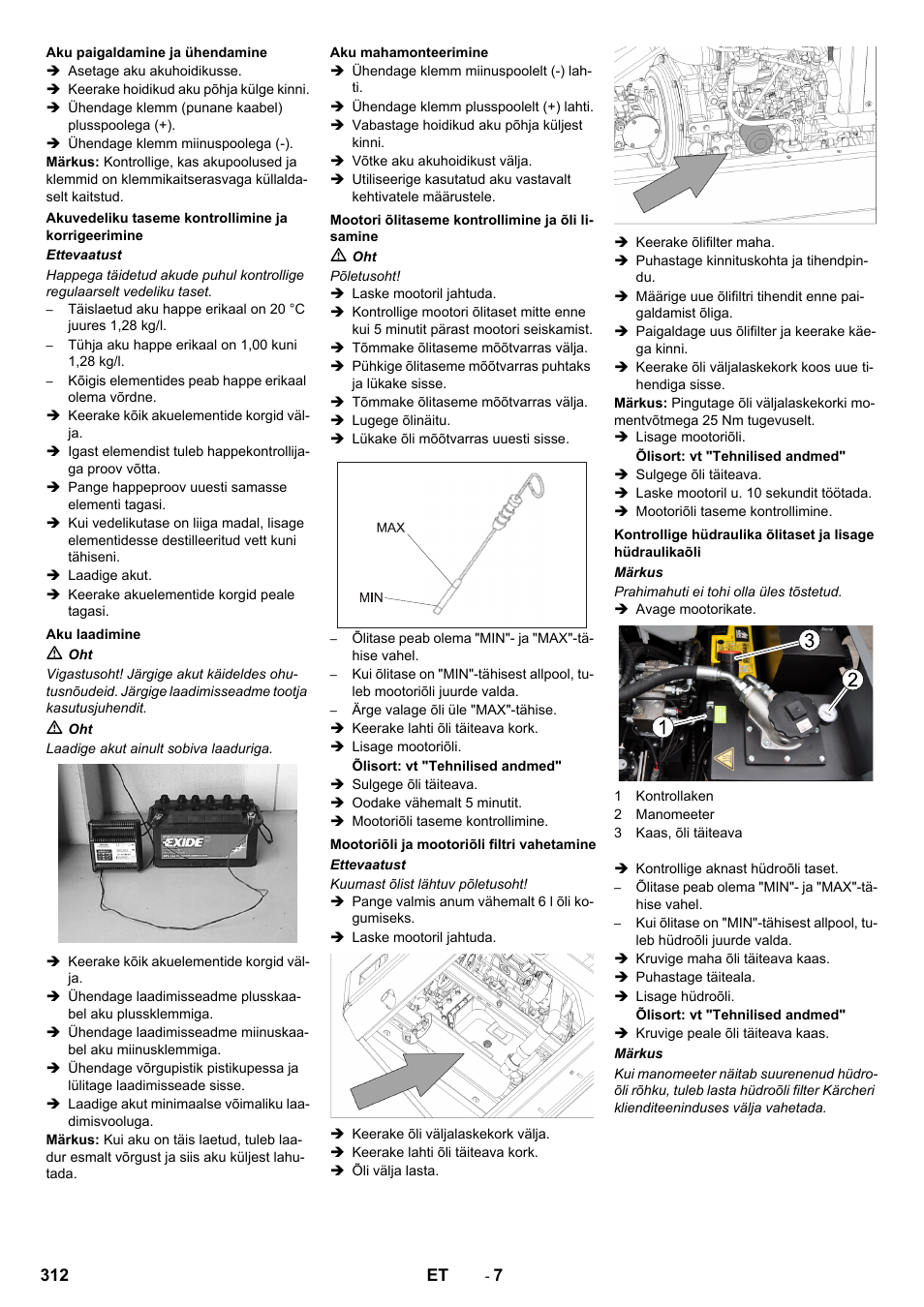 Karcher KM 130-300 D User Manual | Page 312 / 392