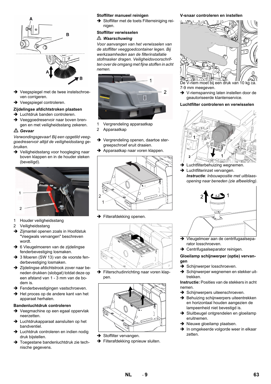 Karcher KM 130-300 D User Manual | Page 63 / 392