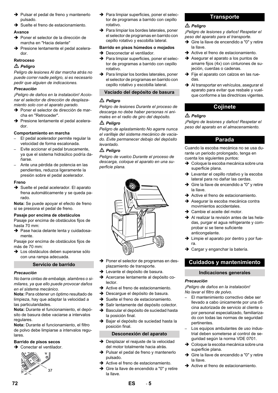 Karcher KM 130-300 D User Manual | Page 72 / 392