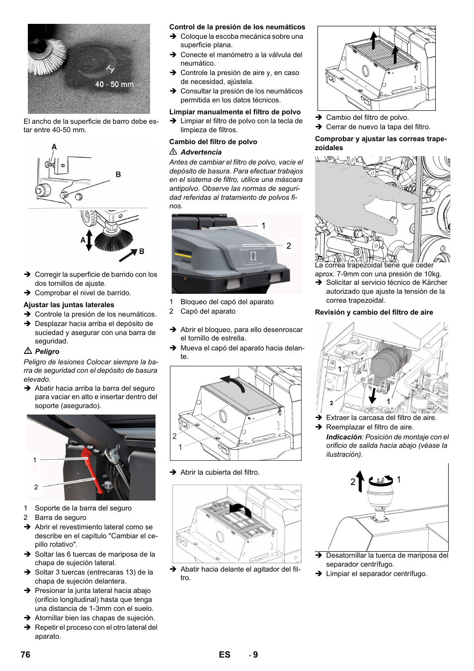 Karcher KM 130-300 D User Manual | Page 76 / 392