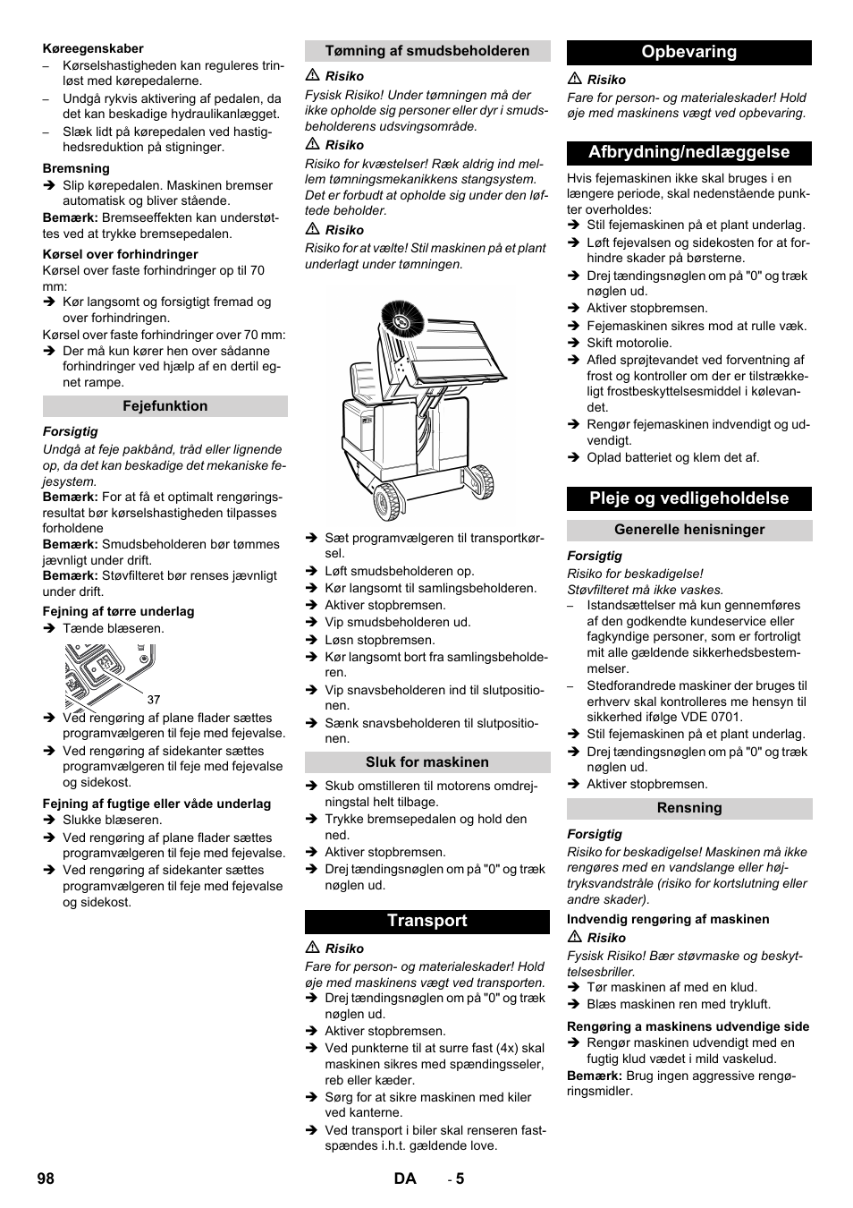 Karcher KM 130-300 D User Manual | Page 98 / 392