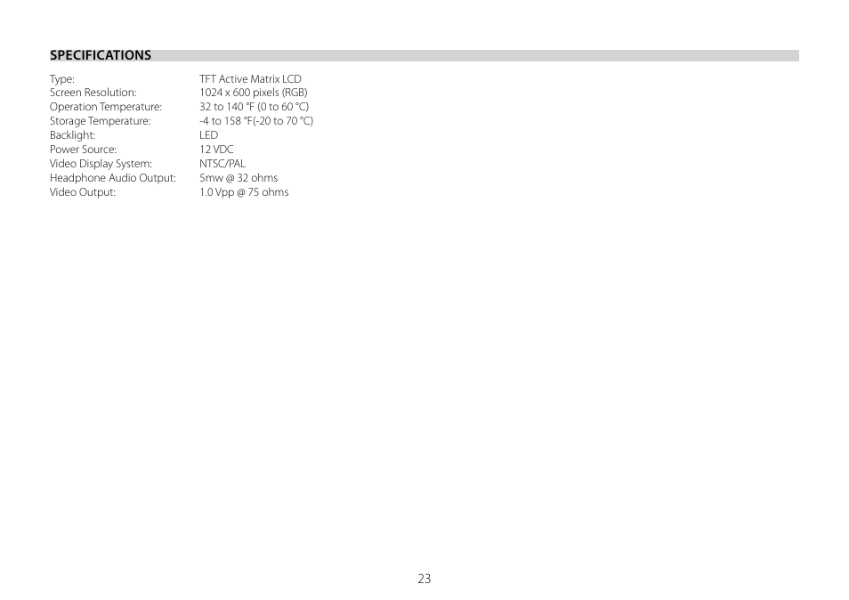 Audiovox AVXMTG10U User Manual | Page 25 / 28