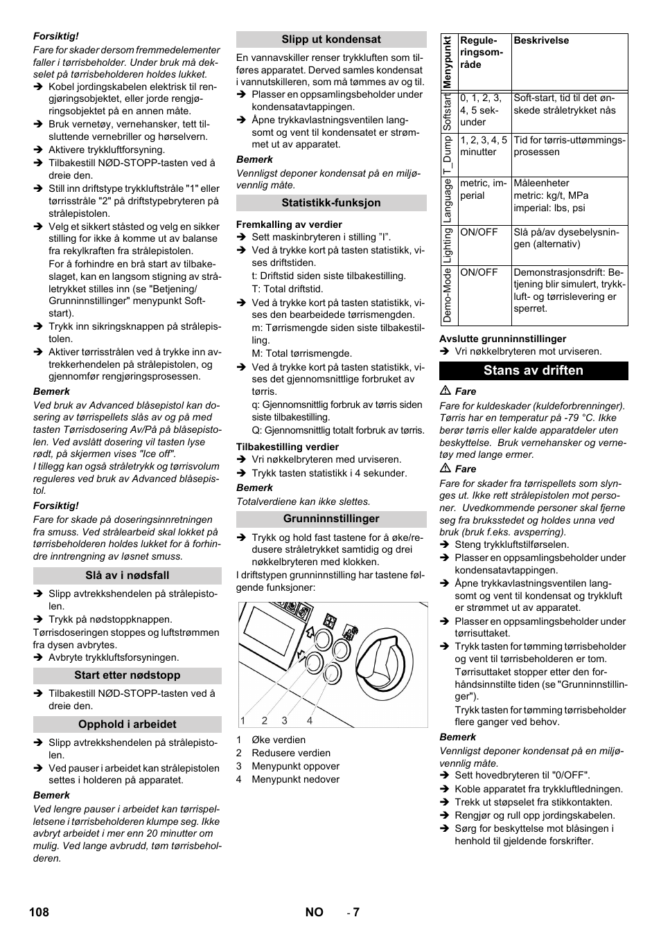 Stans av driften | Karcher IB 15-120 User Manual | Page 108 / 334