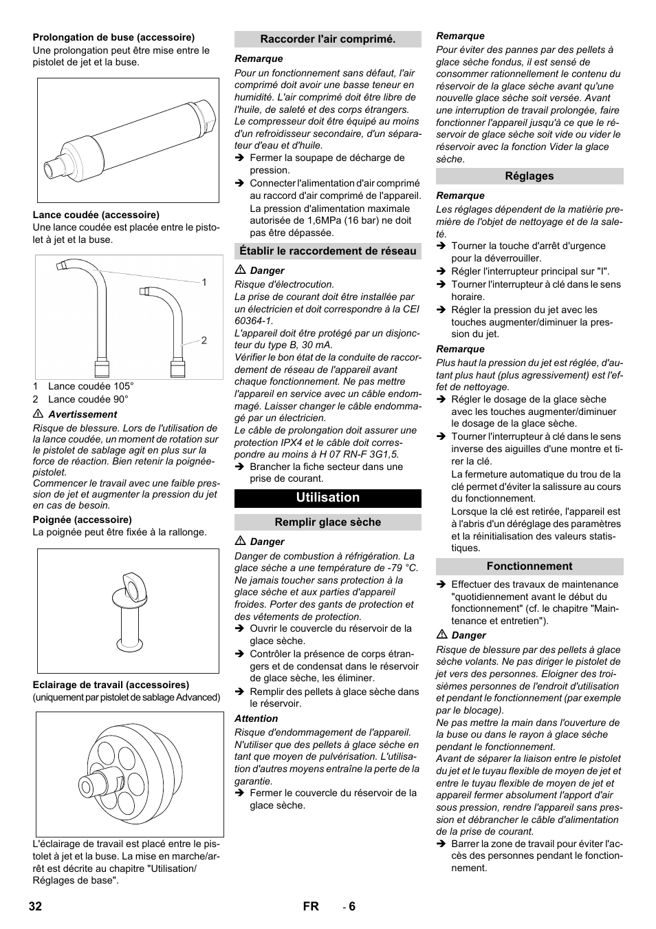 Utilisation | Karcher IB 15-120 User Manual | Page 32 / 334