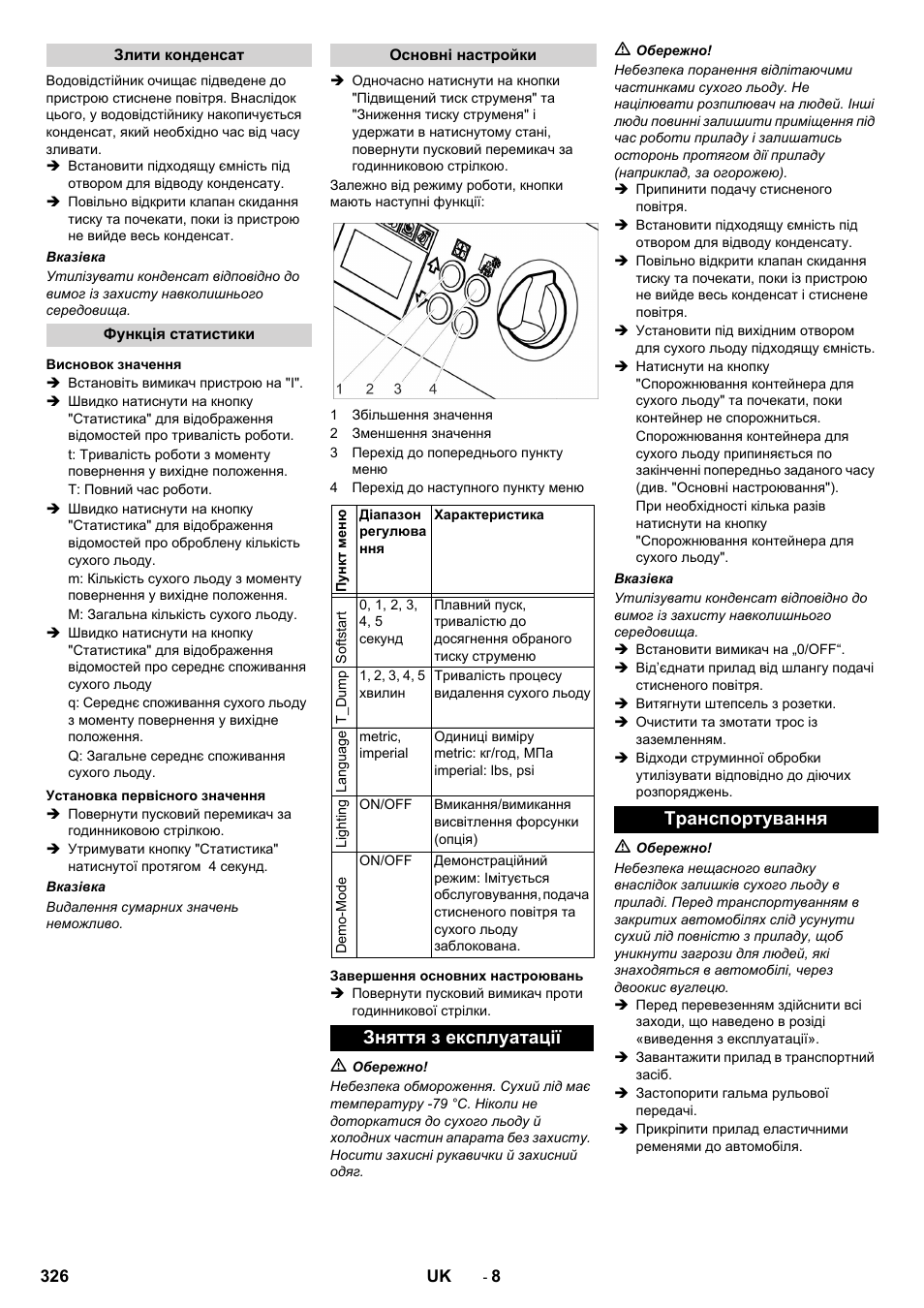 Зняття з експлуатації транспортування | Karcher IB 15-120 User Manual | Page 326 / 334