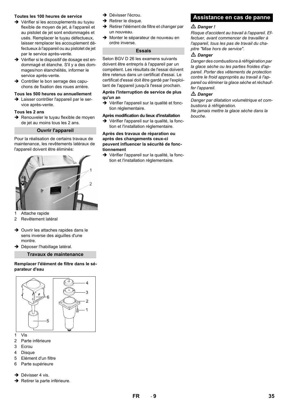 Assistance en cas de panne | Karcher IB 15-120 User Manual | Page 35 / 334