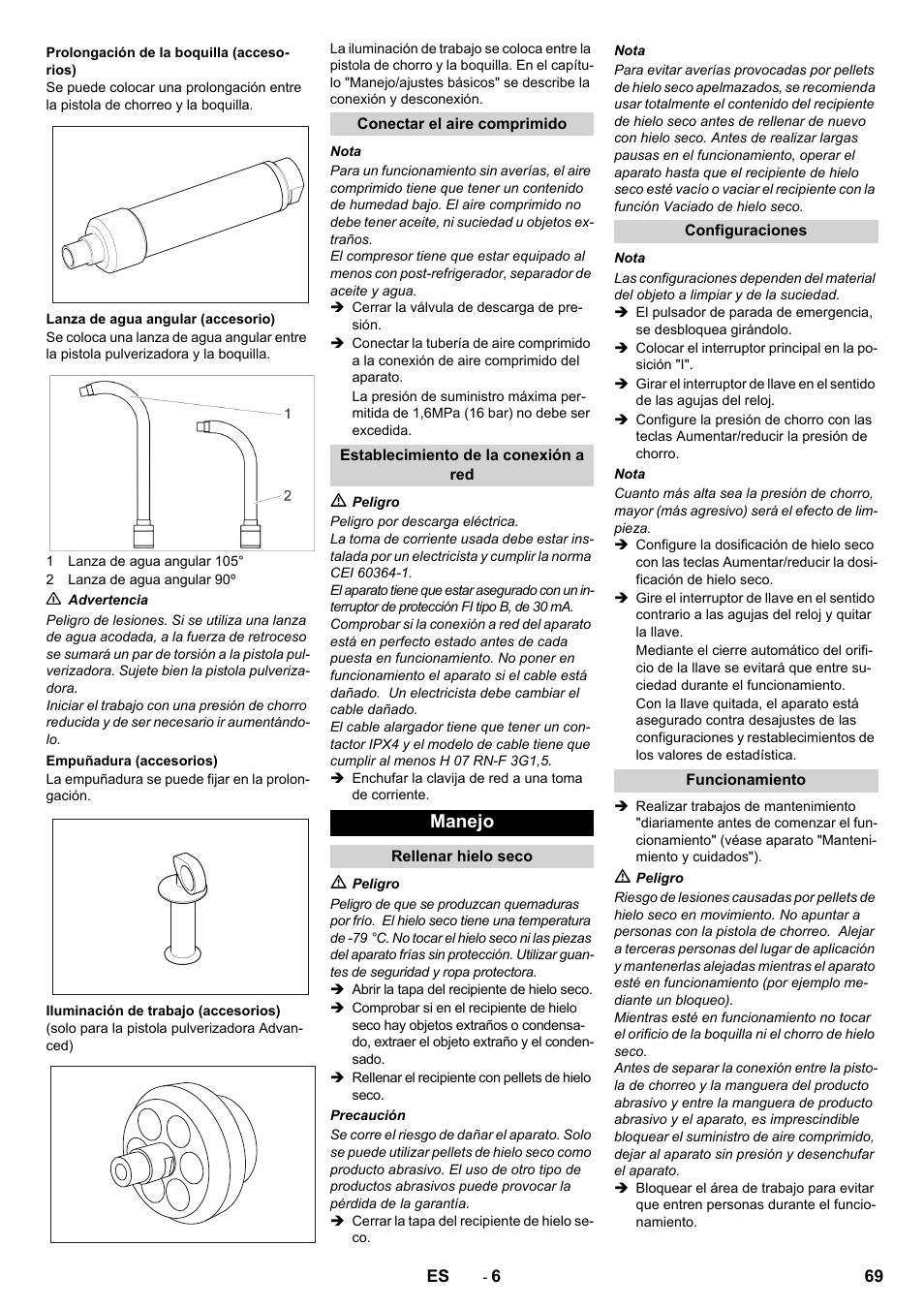 Manejo | Karcher IB 15-120 User Manual | Page 69 / 334
