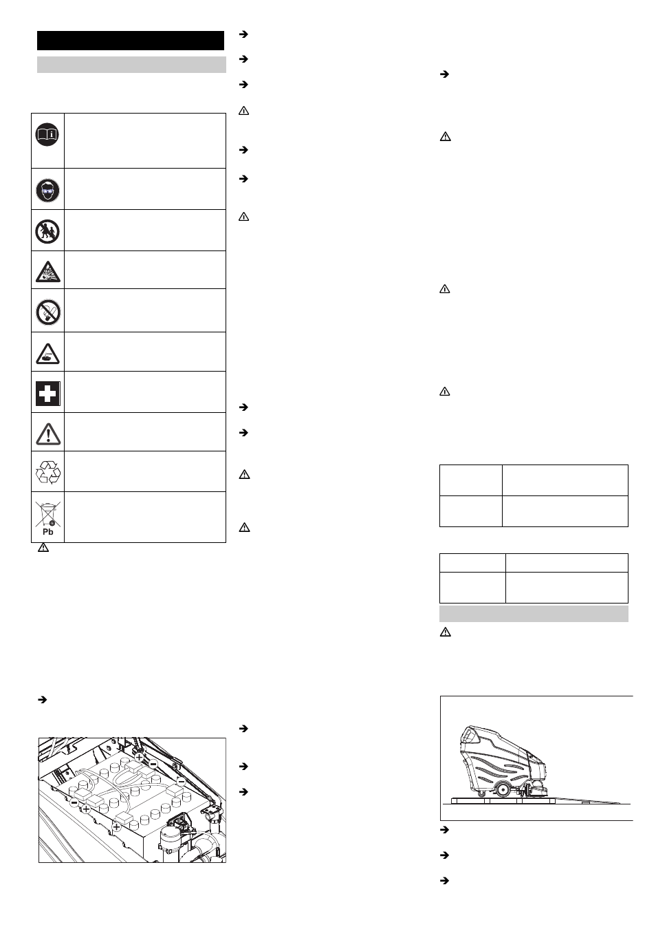 Antes de la puesta en marcha | Karcher BRC 50-70 W Bp User Manual | Page 44 / 209